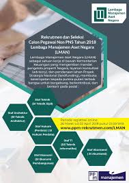 Maybe you would like to learn more about one of these? Ppm Manajemen Lembaga Manajemen Aset Negara Membuka Rekrutmen Dan Seleksi Calon Pegawai Non Pns Tahun 2018 Buat Anda Yang Berminat Simak Informasi Lengkapnya Di Www Ppm Rekrutmen Com Lman Selamat Mencoba Ppmrekrutmen Rekrutmendanseleksi Facebook