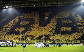 The choreo of borussia dortmund's fans prior to the bundesliga match between borussia dortmund and fc schalke 04 at the signal iduna park on november 25, 2017 in dortmund, germany. Borussia Dortmund Without Choreo In Cl Final