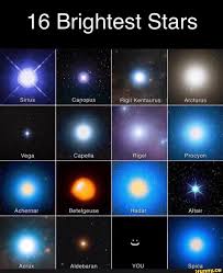 16 Brightest Stars Ifunny Bright Stars Night Skies Star Sky