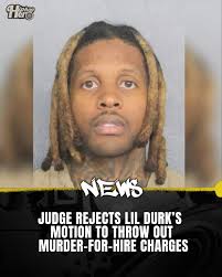 Lil Durk attempted to dismiss his murder-for-hire case by claiming the  indictment was too vague to prepare a proper defence. However, US District  Judge Michael Fitzgerald has shut down his motion. More