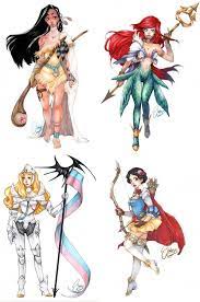 Disney Warrior Princesses Disney Princess Warriors Disney Fan Art Disney Princess Art