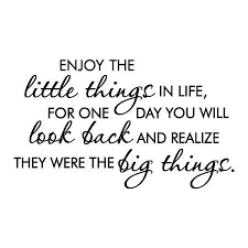 Enjoy The Little Things In Life For One Day You Ll Look Back And Realize They Were The Big Things Enjoy The Little Things In Life For One Day You Will Look Back And Realize They Were The Big Things A Family Quotes Strong Family Quotes Family Quotes Funny