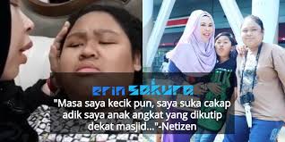 Memang payah nak terima awalnya tapi sampai sekarang. Video Kuat Sakat Sedih Dianggap Anak Angkat Ds Vida Pujuk Cik B Erin Sakura News