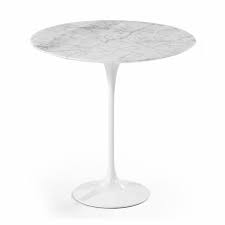 Saarinen Tulip Marble Side Table Modern Classic Furniture Marble Side Tables Accent Side Table