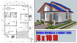 Dan inilah beberapa alternatif desain rumah yang berukuran 8x15 tas yang memiliki 3 kamar tidur. Rumah Minimalis 8x10 Tiga Kamar Tidur Youtube