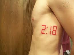 A font based on the look of an alarm clock. Digital Clock Tattoo Google Search Clock Tattoo Cool Forearm Tattoos Time Tattoos