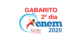 Veja aqui o gabarito extraoficial do enem 2020. Gabarito Do 2Âº Dia De Prova Do Enem 2020 E Correcao Comentada Castro Digital