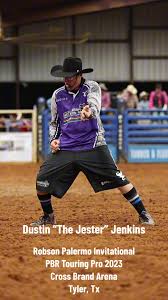 Always a wild time when Dustin “The Jester” Jenkins is in the house!! From  our Oct 2023 Robson Palermo Invitational @PBR Touring Pro in the Cross  Brand Arena in Tyler, Tx #crossbrandarena #tylertx ...