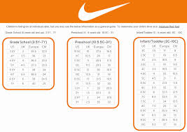 Unique Nike Women Size Guide Us Shoe Size Chart Youth Kids