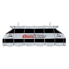Trademark Coors Light Stained Glass 40 Inch Pool Table Light Www Hayneedle Com Pool Table Lighting Coors Light Light Stain