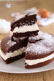 Torta Paradiso Al Cioccolato Con Crema Al Latte Cuciniamo Con Chicca Ricette Dolci Dolci Ricette