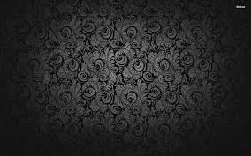 Seamless baroque background, golden damask vintage pattern on black. Black Floral Wallpaper 1920x1200 10008