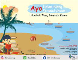 Lalu, perpus seperti apa sampai menyebabkan dia begitu sedih ketika tidak main ke sana? Poster Ayo Ke Perpustakaan Contoh Poster