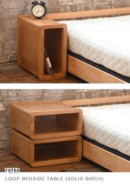Ideally Designed To Complement Our Loop Bed This Versatile Piece Can Be Used Horizontally Or Turned V Wood Bedside Table Bedside Table Small Bedroom Furniture