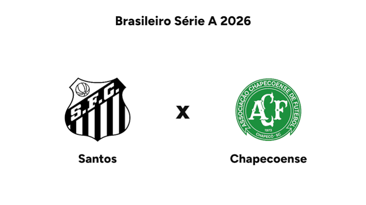 Santos x Chapecoense: onde assistir ao vivo, horário, escalações e tudo sobre o jogo pelo Brasileirão