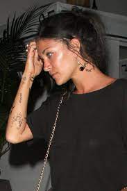 Jessica szohr's numeral and angel foot tattoos. Jessica Szohr Celebrity Tattoos Jessica