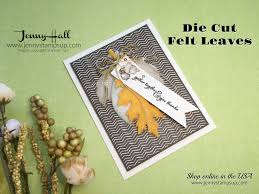 I used the fun whimsical trees stamp set bundle from the upcoming stampin' up! How To Add Felt Leaves To A Card With Video Jenny Hall Design