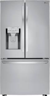Counter depth or standard depth. Lg 23 5 Cu Ft French Door Counter Depth Refrigerator With Craft Ice Printproof Stainless Steel Lrfxc2416s Best Buy
