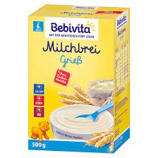 Hallo, also wir haben erst mit dem mittagsbrei aus dem gläschen angefangen. Bebivita Milchbrei Griess Bebivita