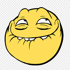 Yellow Troll Meme Smiley Internet Meme Emoticon Conch Face Meme Png Pngegg