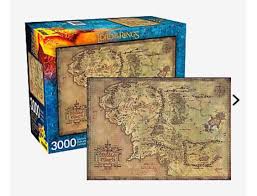 Lord of the rings puzzle 1000. I Just Preordered This And I M So Excited Lord Of The Rings Middle Earth Map 3000 Piece By Aquarius Puzzles Jigsawpuzzles