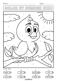 Free printable coloring pages for kids! Free Color By Number Worksheets Cool2bkids