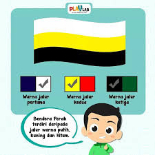 Setengah merah melambangkan kehidupan fisik, berdiri untuk keberanian mengapa indonesia menggunakan warna ini sebagai bendera nasional? Rainbow Jawi Belajar Jawi Lebih Seronok Kawan Kawan Bendera Negeri Perak Terdiri Daripada Tiga Warna Berjalur Putih Kuning Dan Hitam Ketiga Tiga Jalur Tersebut Mempunyai Kelebaran Yang Sama Dan Maksud Yang