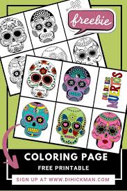 Print and color halloween pdf coloring books from primarygames. Free Skull Coloring Pages Printable For Adults Relieve Stress And Anxiety