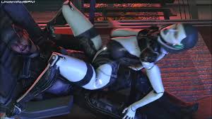 Mass Effect Android Girl Rides a Big Dick 