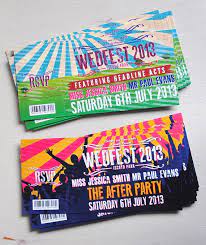 Concert Ticket Wedding Invitation Sample Pack Wedfest Wedding Music Festival Wedding Rock N Roll Wedding Invites Festival Themed Wedding Music Festival Wedding Ticket Wedding Invitations