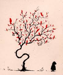 Bird On Tree Drawing Pin By Chantal Johnson On Red Red Red Red Red Red Bird Tattoos Tree Art Art Inspiration