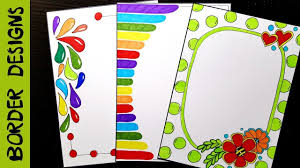 Easy Flower Border Designs On Paper Border Designs Project Work De Page Borders Design Borders For Paper Border Design Or maybe arranged like this? paper border designs project work