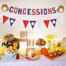 Shop sporty baseball party supplies, baseball decorations & novelties. Buy Baseball Party Supplies Concessions Banner Sports Baseball Themed First Birthday Party Decorations Favors Style 1 Online In Indonesia B07tm9f73j