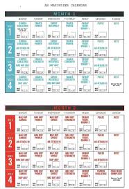 Insanity Max 30 Calendar Month 2 In 2020 Insanity Max 30 Calendar Workout Calendar Insanity Workout Schedule