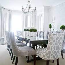 Lux Decor Dining Rooms Dining Room Chairs Upholstered Grey Dining Room Transitional Dining Room
