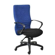 Nikki high and medium back chair with arms in fabric