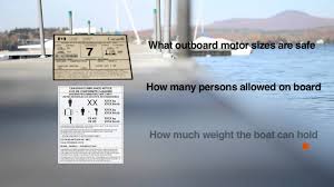 5 what important safety information is found on a boat's capacity plate? Compliance Notice Maximum Load Capacity Engine Power Ace Boater