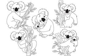 Black And White Baby Books Australia Black And White Koala Set Koala Koala Craft Clip Art