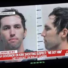🚨 BREAKING: This is the mugshot for Tyler Robinson, after he was booked  into the Washington County Jail in Utah. Robinson is the accused gunman in  the assassination of conservative activist Charlie