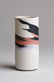 Agateware Polished Porcelain Pottery Painting Designs Pottery Vase Vintage Pottery Vases