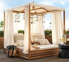 Those fun new projects have included redecorating a couple bedrooms. Madera Fsc Teak Daybed Double Chaise Lounge With Canopy In 2021 Outdoor Daybed Outdoor Cushions Patio Furniture Patio Furniture Cushions