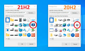Nuevos iconos de Windows 10, algunos renovados de Windows 95