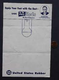 1950s Minneapolis Lakers Legend George Mikan US Keds shoes  letterhead-VINTAGE! | eBay