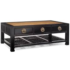 Carved Oriental Coffee Table With Six Drawers Dark Wood Or Black Lacquer 975 W125 X D70 X H44cm Coffee Table Wood Coffee Table Coffee Table With Drawers