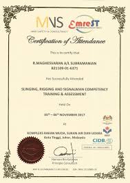 Trainer akan monitor progress peserta secara individu (individual progress monitoring) untuk memastikan. Sling Rigging And Signalman Competency Training Course 2017 Oct 18 2018 Malaysia Johor Bahru Jb Masai Services Sun Heavylift Sdn Bhd