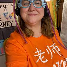 Camicia insegnante ESL, camicia nome insegnante personalizzata, insegnante  online, carattere cinese mandarino, insegnante di inglese, camicia  insegnante arancione