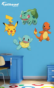 Like All Fathead Wall Graphics The Pokemon Favorites Collection Provides An Impressive Decorating Solution Pokemon Room Kids Room Wall Decals Boy Girl Bedroom