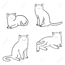 After that, you can proceed to the final step your drawing a cat. Minimal Line Cats Set Cute Cats Doodle Hand Drawn Style Vector Illustration Lizenzfrei Nutzbare Vektorgrafiken Clip Arts Illustrationen Image 145746480