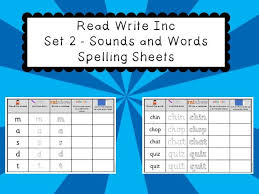 Check spelling or type a new query. Phonics Read Write Inc Set 2 Sounds And Words Spelling Sheets Teaching Resources