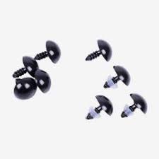 Amigurumi Vidali Goz Siyah 5 Cift 14 Mm